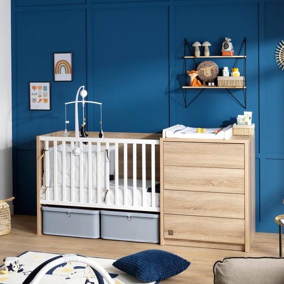 Lit Bébé Combiné Évolutif - Antonin Marron