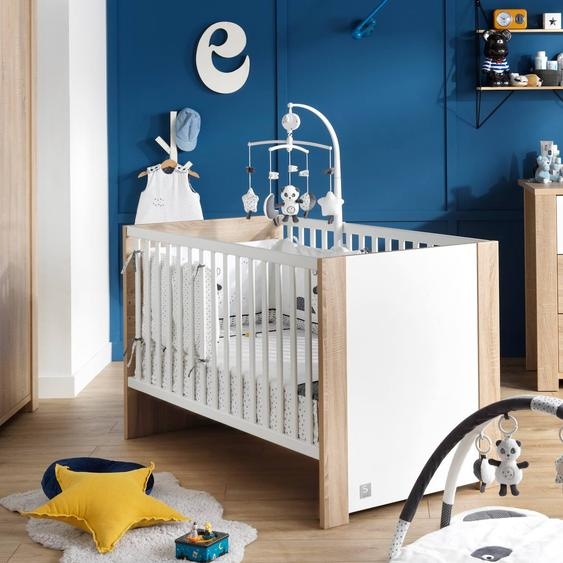 Lit Bébé Évolutif - Antonin Marron/blanc