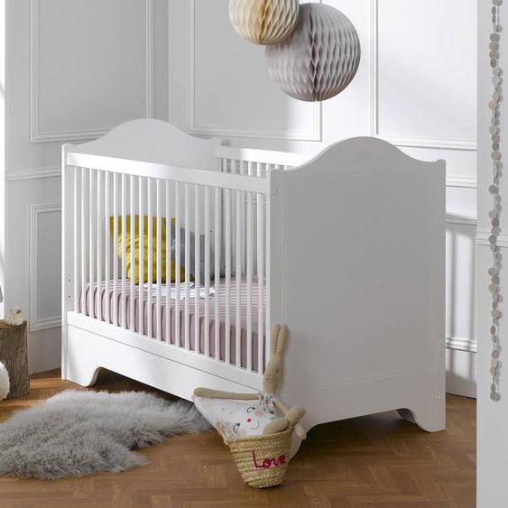 Lit Bébé Évolutif Blanc Occitane Blanc