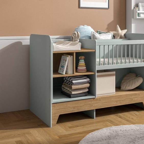 Lit Bébé Évolutif Combiné Calisson Vert Sauge
