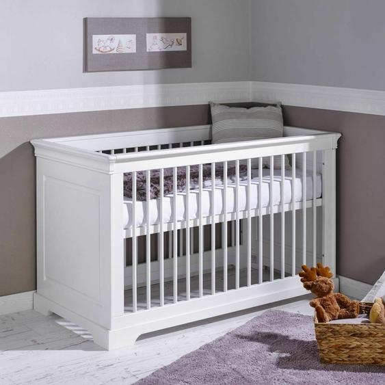 Lit Bébé Évolutif Montessori Bois Massif Lila Blanc