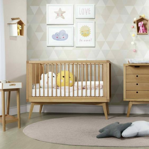 Lit Bébé Évolutif Montessori Bois Massif Marley Bois