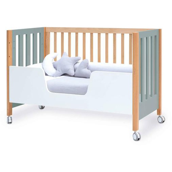 Lit Bébé-lit Denfant-canapé-bureau (4en1) Vert Eucalyptus
