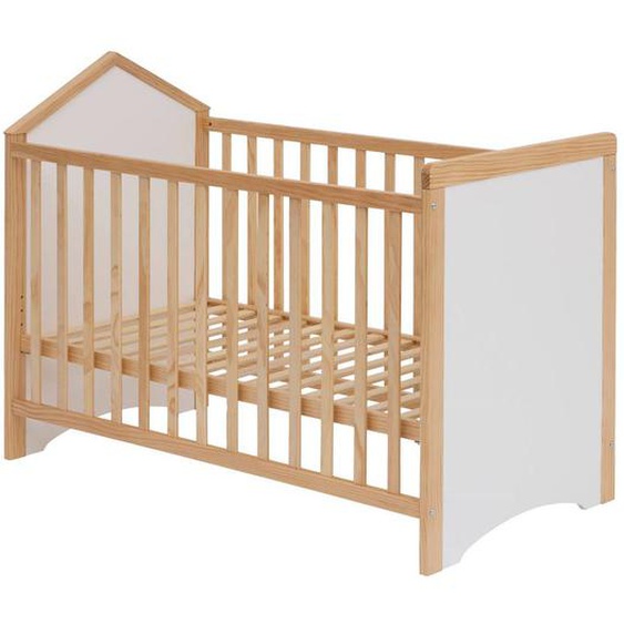 Lit Bébé Sommier Intégré - Sama Blanc