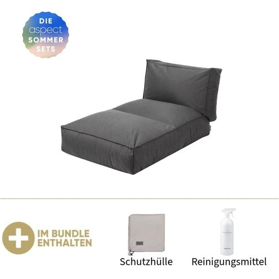 Lit Blomus S STAY Coal, avec housse de protection et produit dentretien S