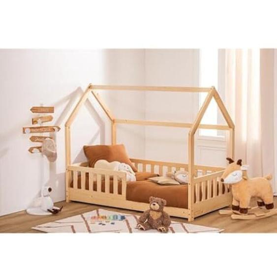 Kontarboor - Lit cabane enfant 80 x 160 cm sans matelas