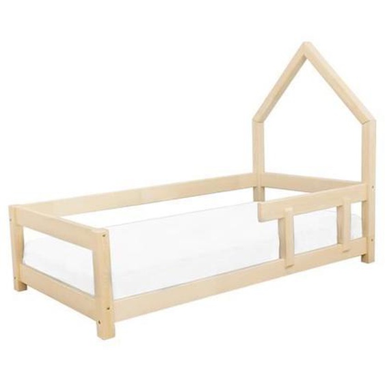 Lit cabane enfant POPPI - GENERIQUE - 80 x 180 - Bois massif - A lattes - Enfant