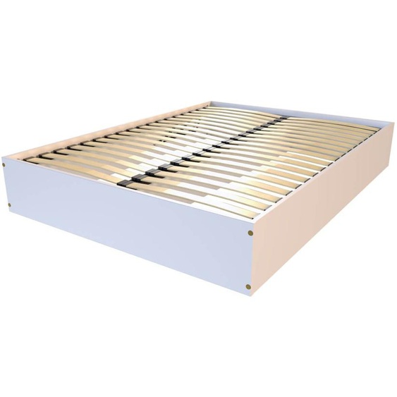 Lit coffre 2 places bois massif robuste - 140x190