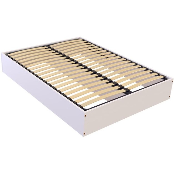 Lit coffre 2 places bois massif robuste - 140x190