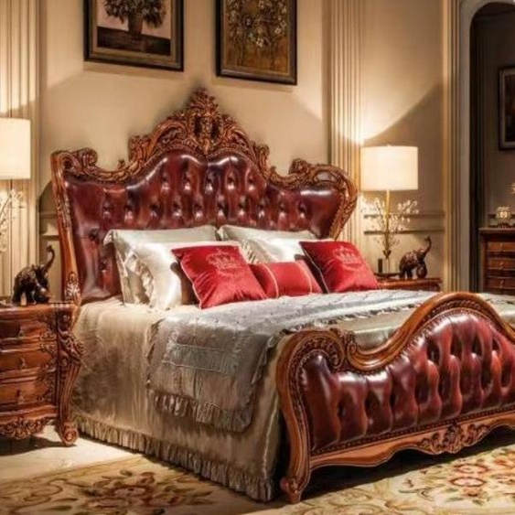 Lit confort double grand lit Meubles de chambre à coucher Lit double à deux places 180x200 cm