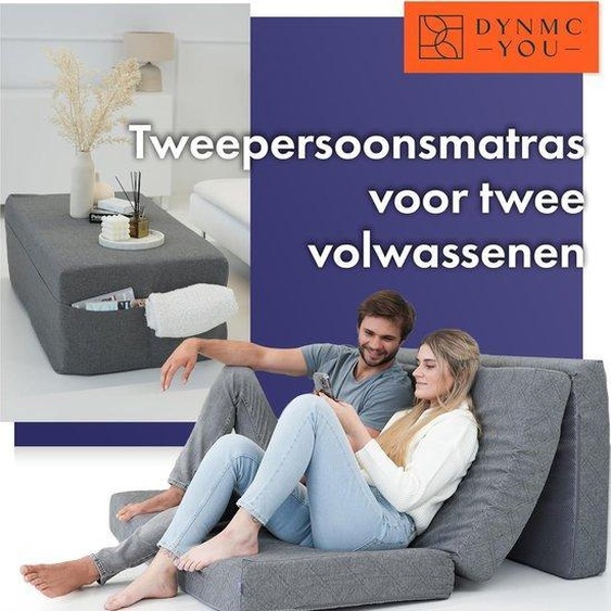 Lit dappoint pliable, 2 m x 1,2 m, épaisseur 14 cm, matelas