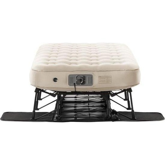 Lit de camp avec cadre - Lit de camping gonflable simple avec pompe intégrée. Lit gonflable portable et pliable, pouvant supporter jusquà 136 kg