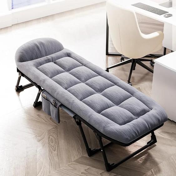 Lit de camping pliable avec matelas et sac de rangement