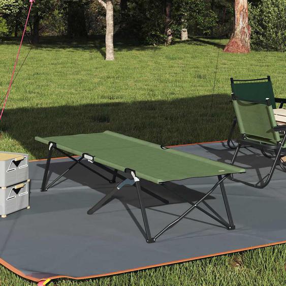 Lit de camping pliant Amy jaune 206 x 76 x 74 cm Tissu Oxford