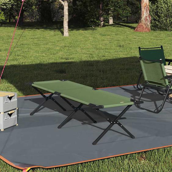 Lit de camping pliant Amy jaune Tissu Oxford