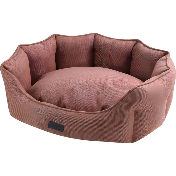 Lit de confort Nobby ovale ANDA rouge 86 x 70 x 24 cm