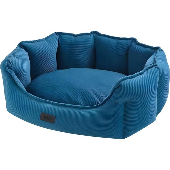 Lit de confort Nobby ovale CORDO bleu 86 x 70 x 24 cm