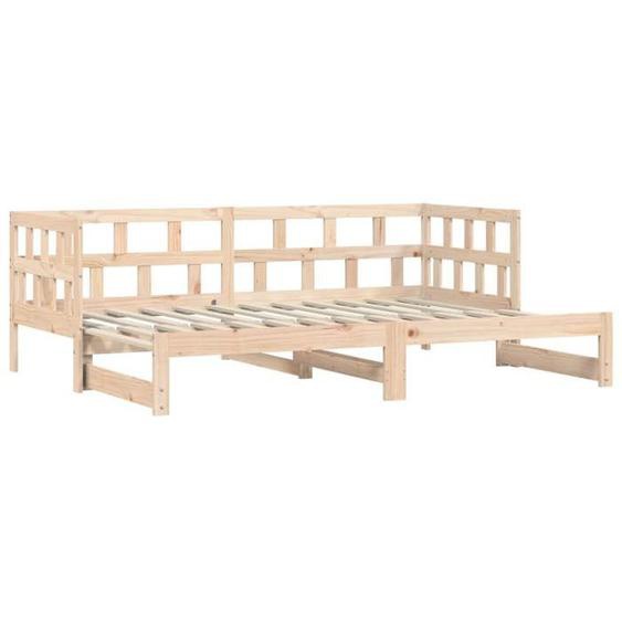 Lit de jour/lit Simple - et lit gigogne - sans matelas - 90x190 cm - bois massif LL0000235805