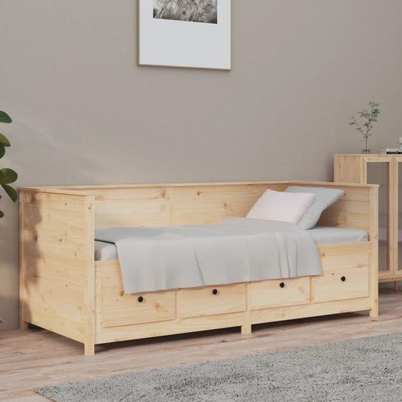 Lit de jour sans matelas 90x190 cm bois de pin massif