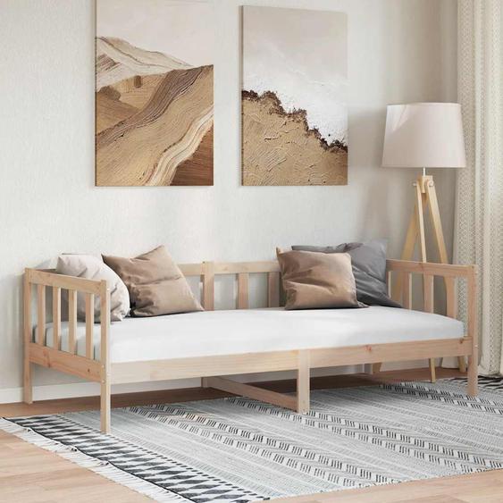 Lit de jour sans matelas bois de pin massif 90x200 cm