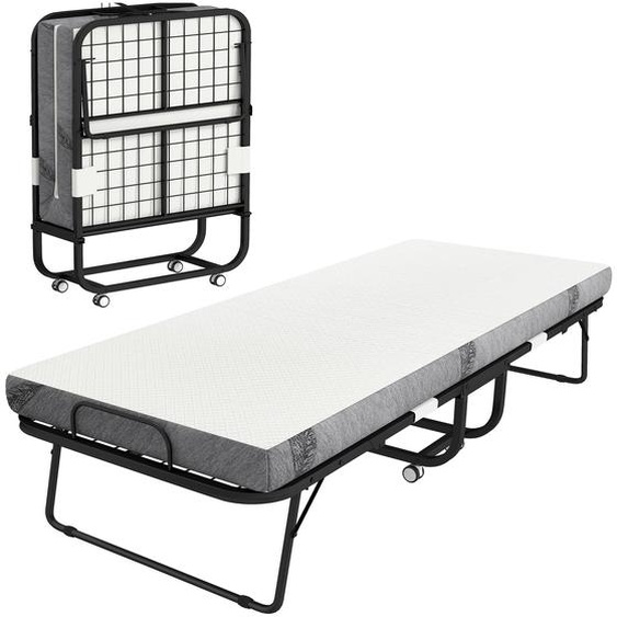 Lit de massage, mobile, blanc et noir