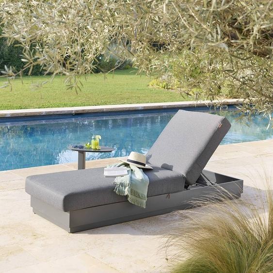 Lit de piscine ALLURE Graphite Aluminium traité époxy, Polyester Hespéride