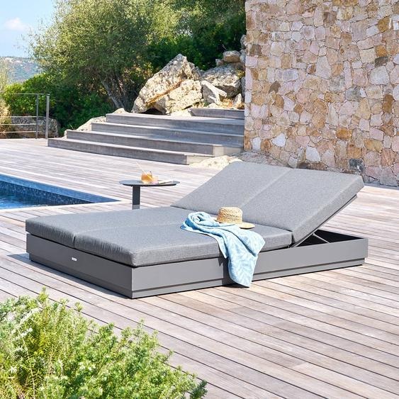 Lit de piscine ALLURE Graphite Aluminium traité époxy, Polyester Hespéride