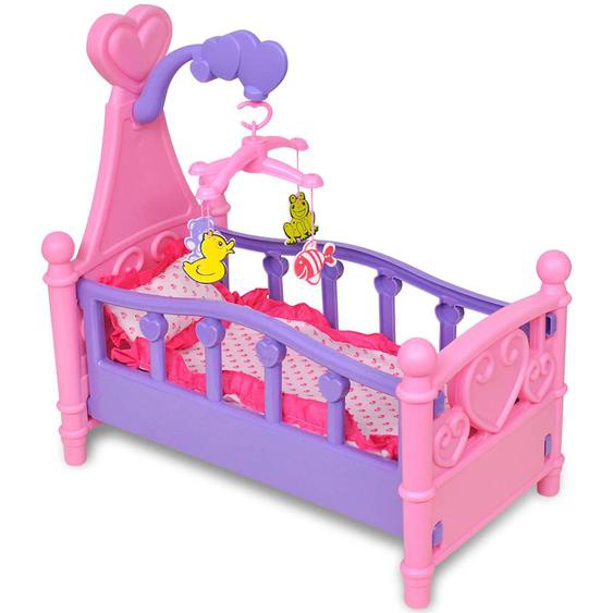 Lit de poupée pour chambre denfants Rose et violet