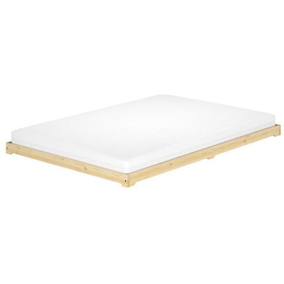 Lit - ERST-HOLZ - V-60.47K-14 - Lit en pin laqué - 140x200 cm - Sommier et matelas inclus