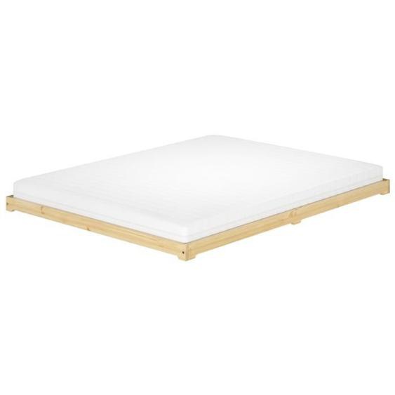 Lit - ERST-HOLZ - V-60.47K-16 - Pin laqué - 160x200 cm - 2 places - Sommier et matelas inclus