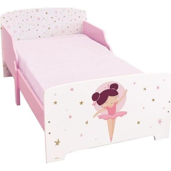 Lit Enfant, Danseuse Ballerine, 140 x 70 cm, Avec Sommier a Lattes, FUN HOUSE, MDF, Dès 36 Mois
