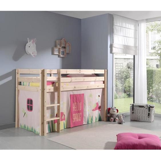 Lit Enfant Pino Spring - Paris Prix - Bois - 90x200 cm - Naturel