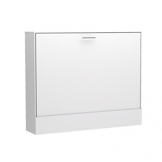 Lit escamotable horizontal MULTIMO couchage 160x200cm blanc