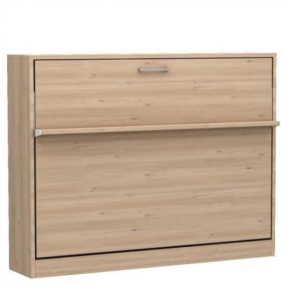 Lit escamotable horizontal MULTIMO couchage 160x200cm chêne