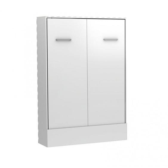 Lit escamotable vertical MULTIMO couchage 140x200cm blanc