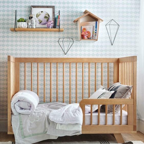 Lit Évolutif Bébé Montessori Bois Massif Kyoto Bois Naturel