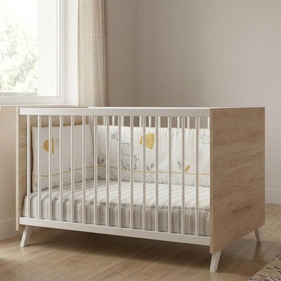 Lit Évolutif En Bois - Scandi Blanc/beige