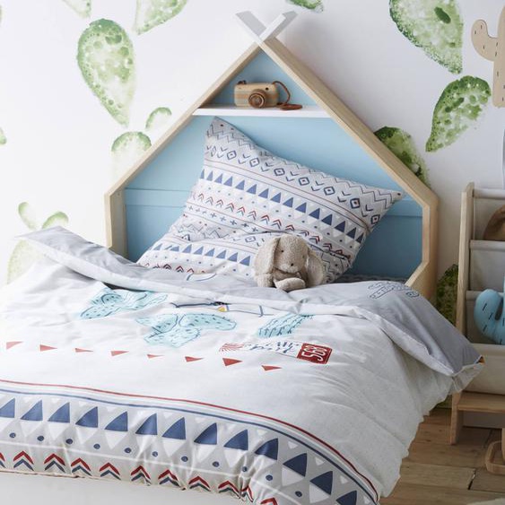 Lit évolutif enfant fond réversible LIGNE TIPILI rose/bleu