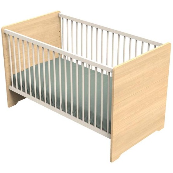 Lit Évolutif - Little Big Bed En Bois Décor Chêne Miel - Cannelle Beige