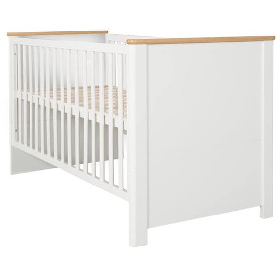 Lit Évolutif Moderne Transformable En Lit Junior Ava Blanc / Chêne Artisan