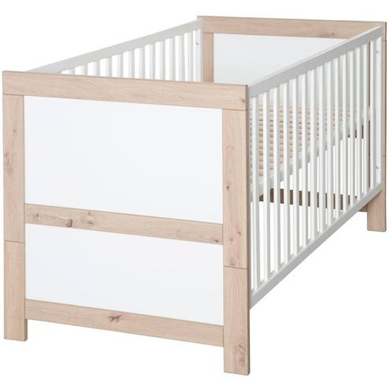 Lit Évolutif Transformable En Lit Junior Malo Blanc - Chêne Sonoma Scié