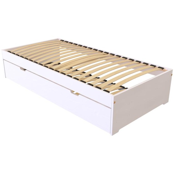 Lit gigogne 80x190 Malo pin massif