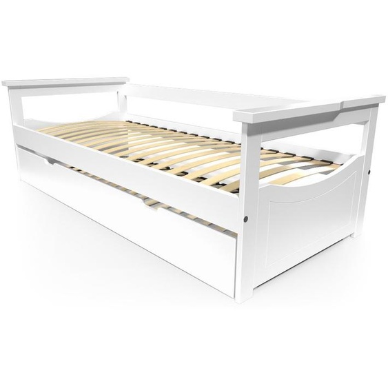 Lit Gigogne 80x190 Topaze en Pin massif