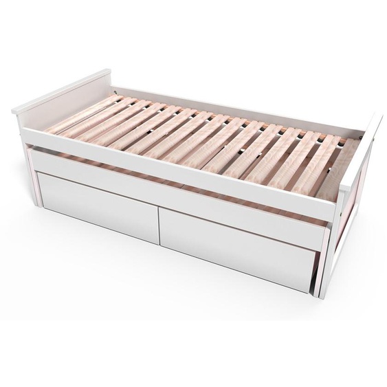 Lit Gigogne 90x200 Maxi en bois + tiroirs de rangement