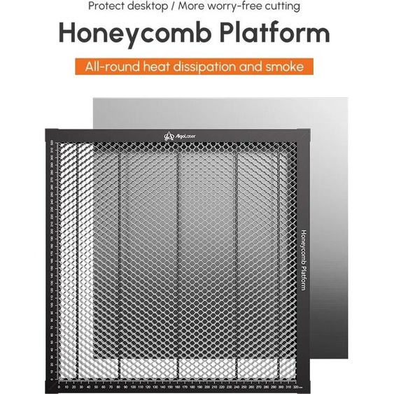 Lit laser en nid dabeille AlgoLaser, table de travail en nid dabeille pour machine de découpe et de graveur laser avec plaque en aluminium
