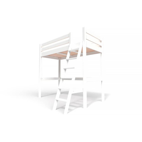 Lit Mezzanine bois 90x200 avec échelle Sylvia