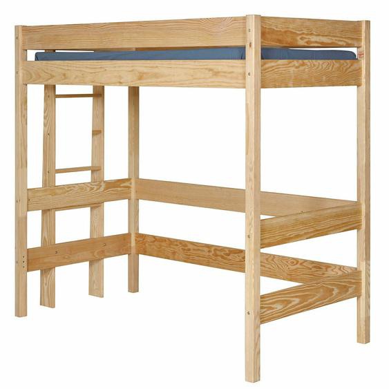 Lit Mezzanine Bois Massif Tino Bois Naturel