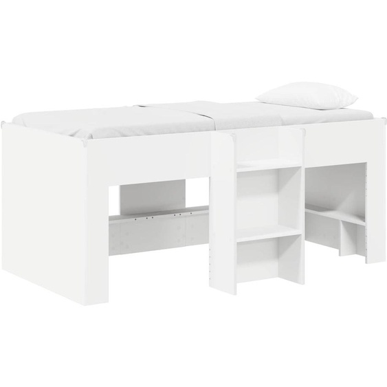 Lit mezzanine pour enfants vidaXL, 2 pièces, blanc, 163 x 101,1 x 68,5 cm