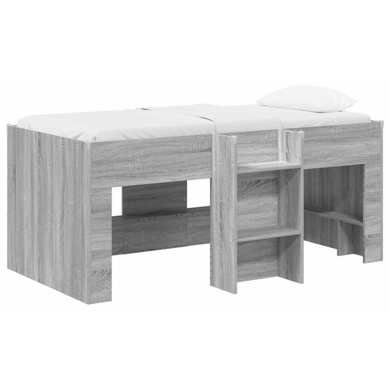 Lit mezzanine pour enfants vidaXL, 2 pièces, gris Sonoma, 163 x 101,1 x 68,5 cm