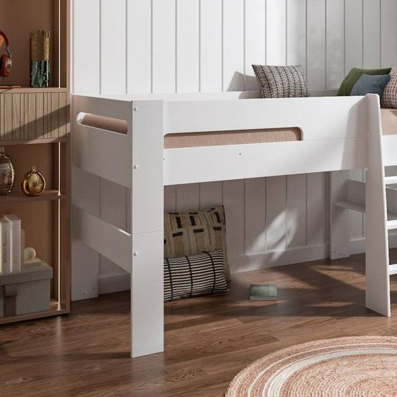 Lit Mi-hauteur London Blanc